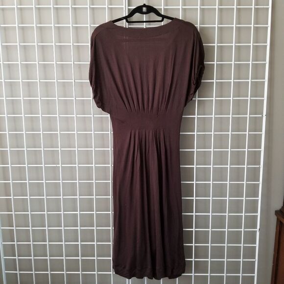 Anthropologie deletta 2 Piece Back Porch Lightweight Brown Rayon Modal Dress - Picture 3 of 7